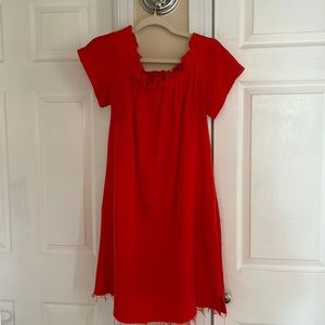 Coral orange baby doll dress